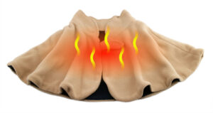 Obbomed MH-1280N USB 5V 10W Electric Warming Shawl Wrap, Heated Cape with Carbon Fiber Heating Element with soft plush velour surface for ultra-comfort. Convenient and best solution to use at work, office, home in cold winter