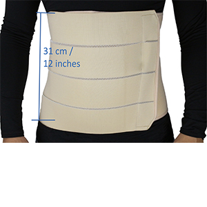 Obbomed MB-2322NS 4-Panel Elastic Postpartum Lightweight Girdle / Postoperative Abdominal Binder Belt, Injuries support, Post pregnancy, Post-Surgical, Umbilical Hernia, Belly Wrap Brace–Trimming Waist& Tummy- Men and Woman, (Small) 56 – 86.3 cm/ 22 – 34 inches