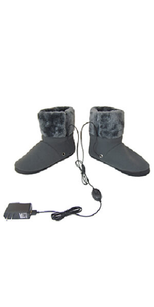 ObboMed MF-2305 USB 5V 10W Cozy Carbon Fiber Heated Warming Booties, Soft Sole, Heating Slippers, Infrared Shoe, Warm Pad, Foot Heater, Cold feet solution