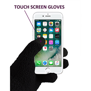 Obbomed MH-1020 USB 5V Composite Heating Element Warming Half Finger Stretchy Gloves / MH-1025 Touchscreen USB 5V Composite Heating Element Warming Full Finger Stretchy Gloves – Connected to USB Port, PC, Laptop, adapter for power– can use on cell phone, iPad, iPod, iPhone, Note book, Smartphone, Tablets – Black