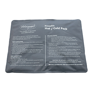 Obbomed MV-5470 Large Size Compress Gel Ice Pack, Hot & Cold Therapy for Pain Relief and Injury Recovery, Reusable, freezable, Microwavable Heated Pad for Sprains, Swelling, Injuries, Headache 15” x 11” / 40 x 30 cm