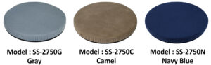ObboMed SS-2750 360°Rotation Compact Portable Swivel Padded Seat Cushion with Non-Skid Plastic ABS Base, Washable Velour Cover, Easy Movement for Back Hip Tailbone Pain Size 15” x 2”